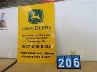 JD CHARLES F OLIVER & SON LOCAL DEALER METAL