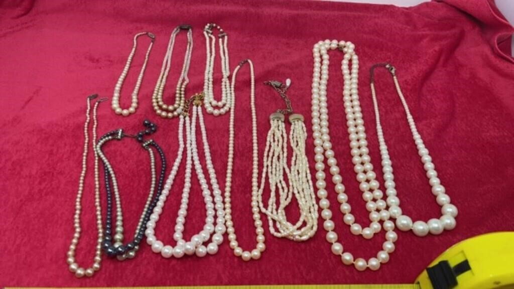 Beaded Necklaces including Sterling Silver Clasp