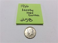 1966 .400 silver kennedy half dollar coin