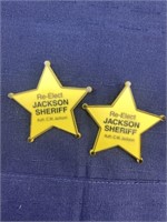 Montoss VA Sheriff Jackson election campaign pin