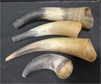 Set Of 4 Steer Horns.