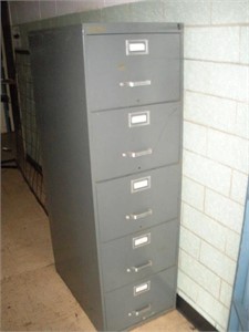 5 Drawer Filing Cabinet  18x29x60 inches