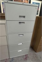 HON  5 DRAWER LATERAL FILE CAB.