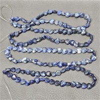 Beads - puff heart sodalite