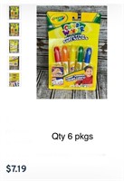 6 x  CRAYOLA Color Wonder 5 Mess Free Soft Sticks