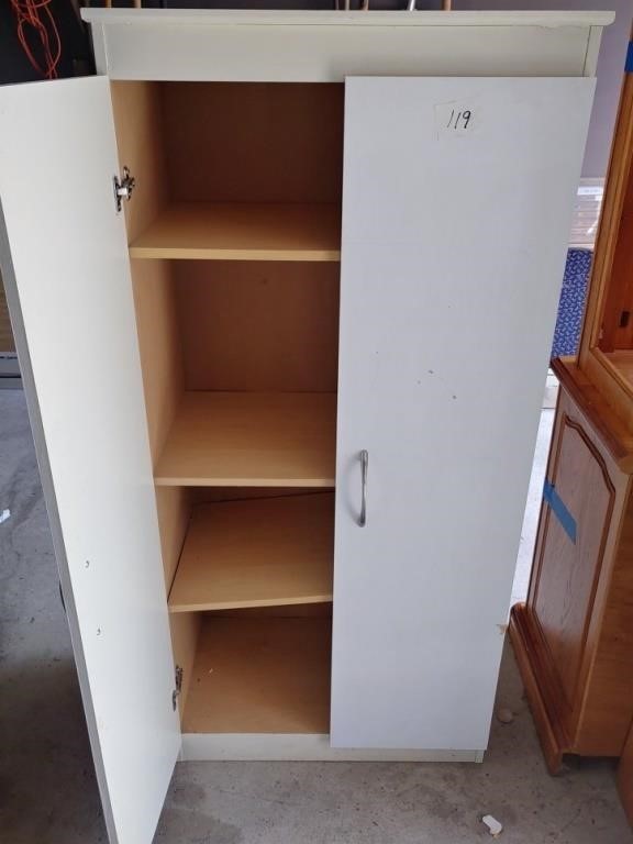 White Cabinet With Shelves 5 x 2