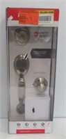 Kwikset front entry door hardware set.