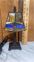Small leaded glass lamp