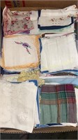 Box of vintage handkerchiefs