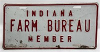 Vintage Indiana Farm Bureau Embossed Metal