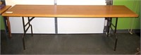 Custom 8' laminate top folding table