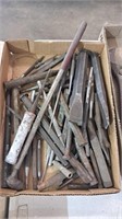 Flat of miscellaneous punches and chisels