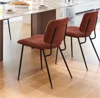 COLAMY C115T fabric dining room chairs, Set of 2,e