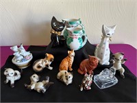 Vintage Cat Creamer Pitchers, Figurines