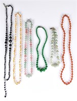 Group of 6 Beaded Necklaces w/Box