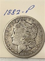 1882-P MORGAN SILVER DOLLAR
