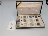 H Stern Gemstone Mineral Sample Box Partial 1950s