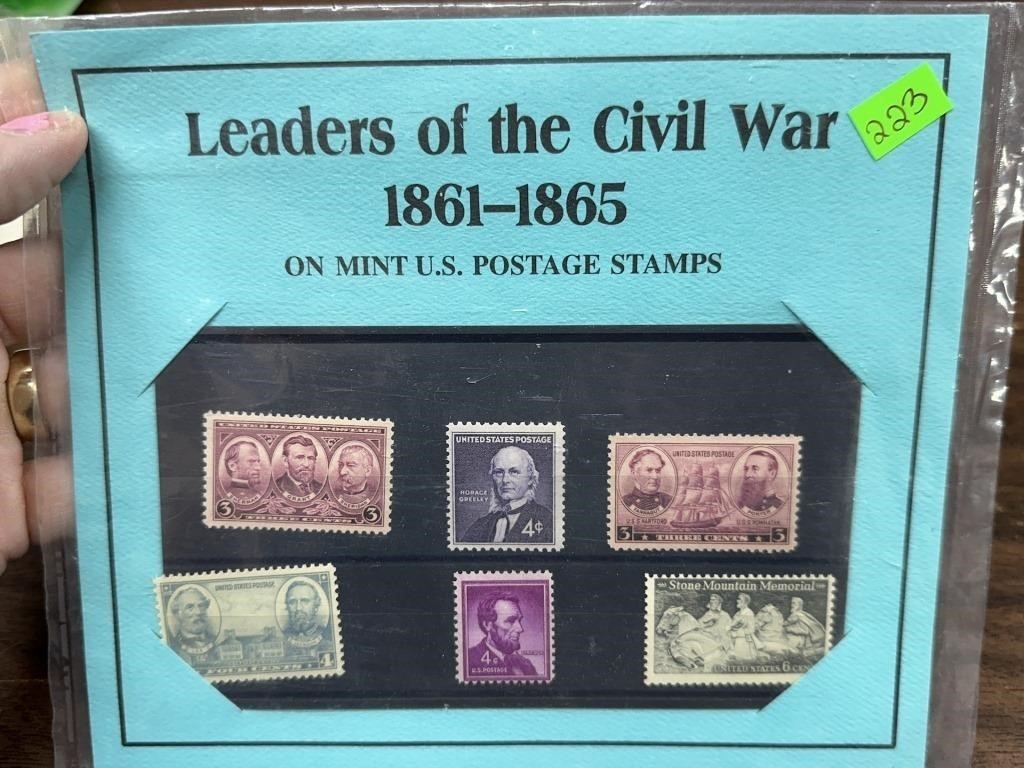 LEADERS OF THE CIVIL WAR STAMPS