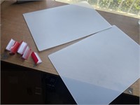 16 x 23.5 inch clear plexiglass/ clear boards