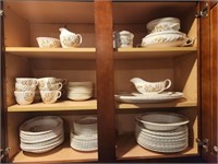 CONTENTS OF CABINET- AYNSLEY CHINA SET