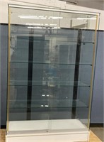 Large Glass Showcase W/ 4 Glass Shelves