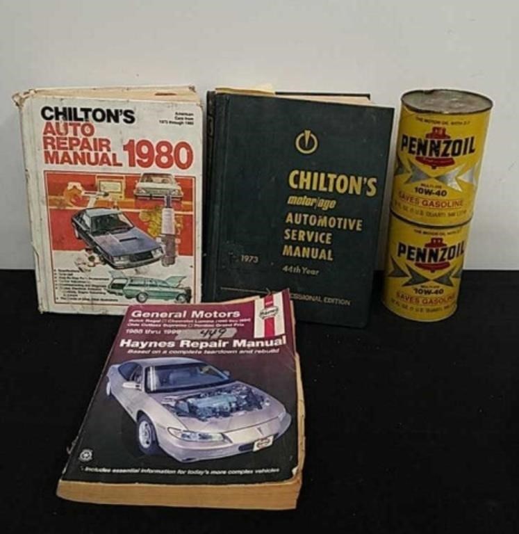 Chilton's and Haynes auto repair manuals and