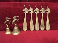 Brass Unicorn Bells & Shoehorns