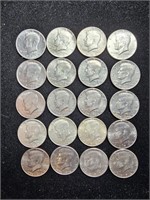 1965-1969D Kennedy Half Dollars (20)