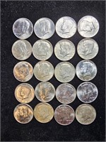1964 & 1964D Kennedy Half Dollars (20)