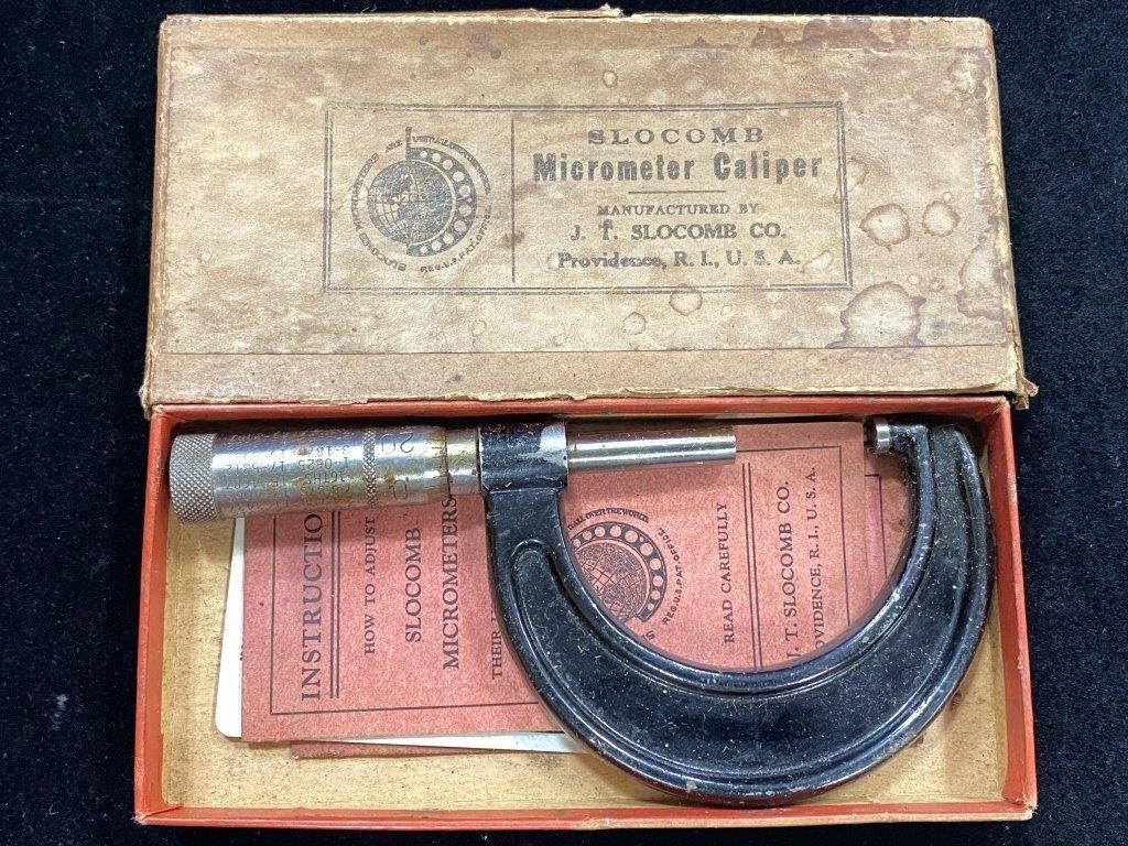 Vintage J. T. Slocomb Co. Micrometer Caliper