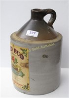 1 Gallon Crock Jug With Red Bud Label