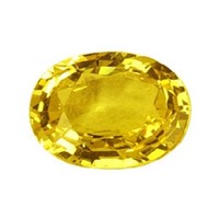 Genuine 6x4mm Oval Yellow Sapphire