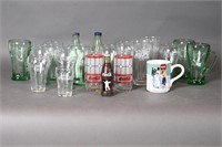 Vintage Coca Cola Glasses, Mugs & S/P Shakers