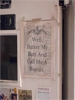 Well Butter My Butt & Call Me a Biscuit Sign
