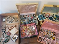 Jewelry boxes and costume jewelry