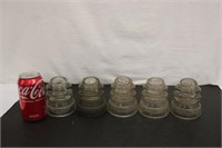 5 Vintage Whitehall Tatum Insulators