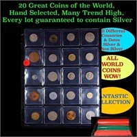 20 Great Coins of the World, hand selected, many t