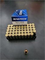 50 rounds of magtech 9mm ammo