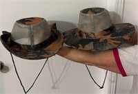 2 Men’s summer fishing hats x2