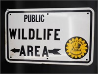 Kansas Wildlife Commission Sign