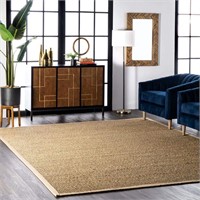 nuLOOM Seagrass Natural Area Rug, 4' x 6', Beige
