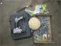 TOOLS nail gun untested new saw blade and more