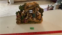 Ceramic nativity set