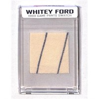 Whitey Ford Game Used Jersey Swatch Coa