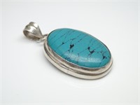 925 Silver & Turquoise Pendant