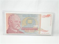 Yugoslavian 500 Billion Dinara 1993