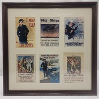 US Navy Advertisement Framed Prints, 20.5" x