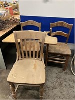 ANTIQUE WOOD CHAIRS LOT