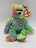 Vintage TY Beanie Baby Collectors Peace Bear