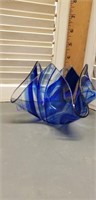 Blue art glass